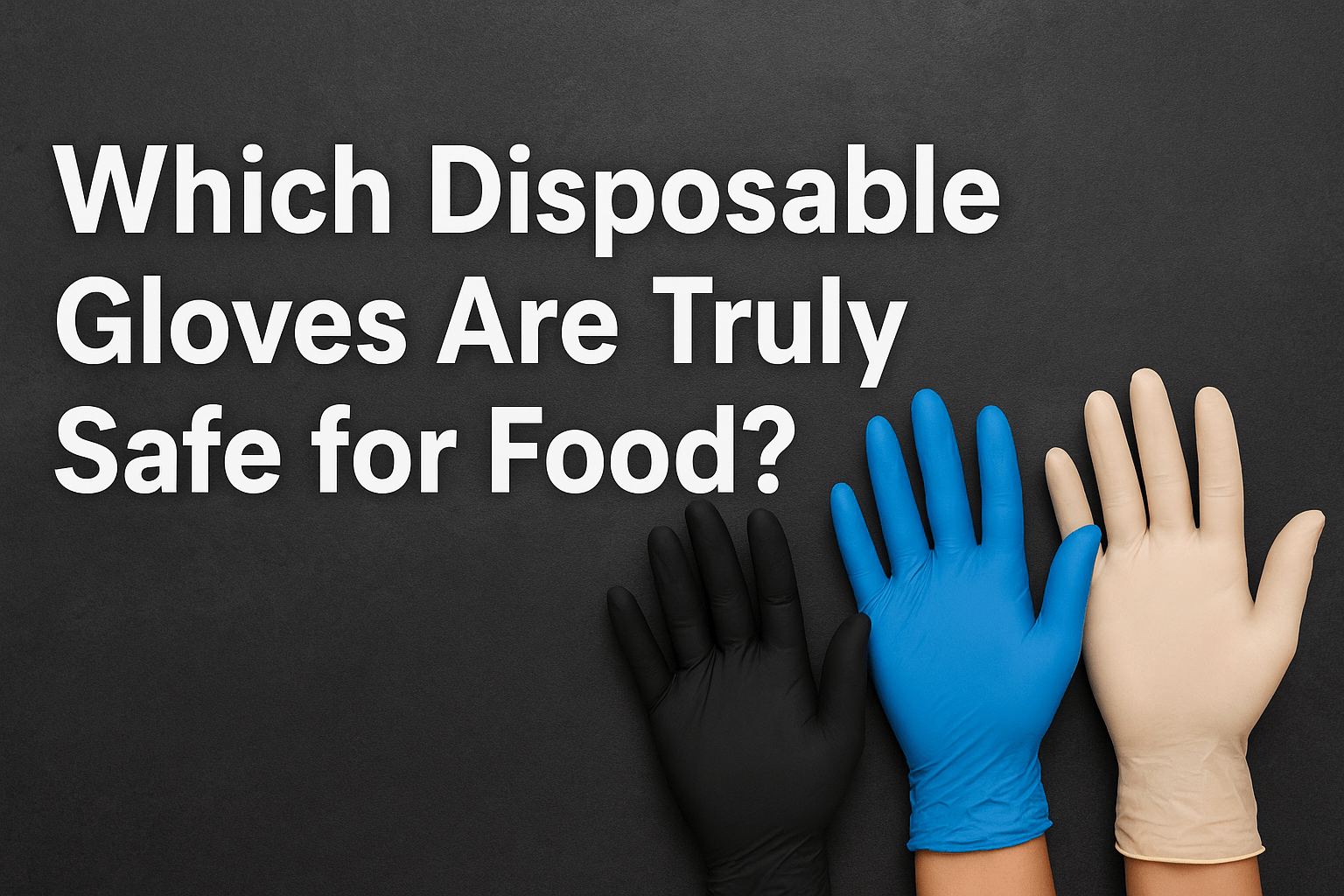 Which Disposable Gloves Are Truly Safe for Food? Nitrile vs Latex vs Vinyl