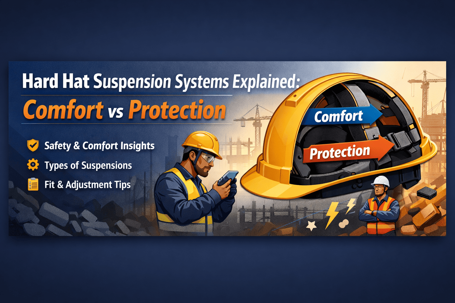 Hard Hat Suspension Systems Explained: Comfort vs Protection
