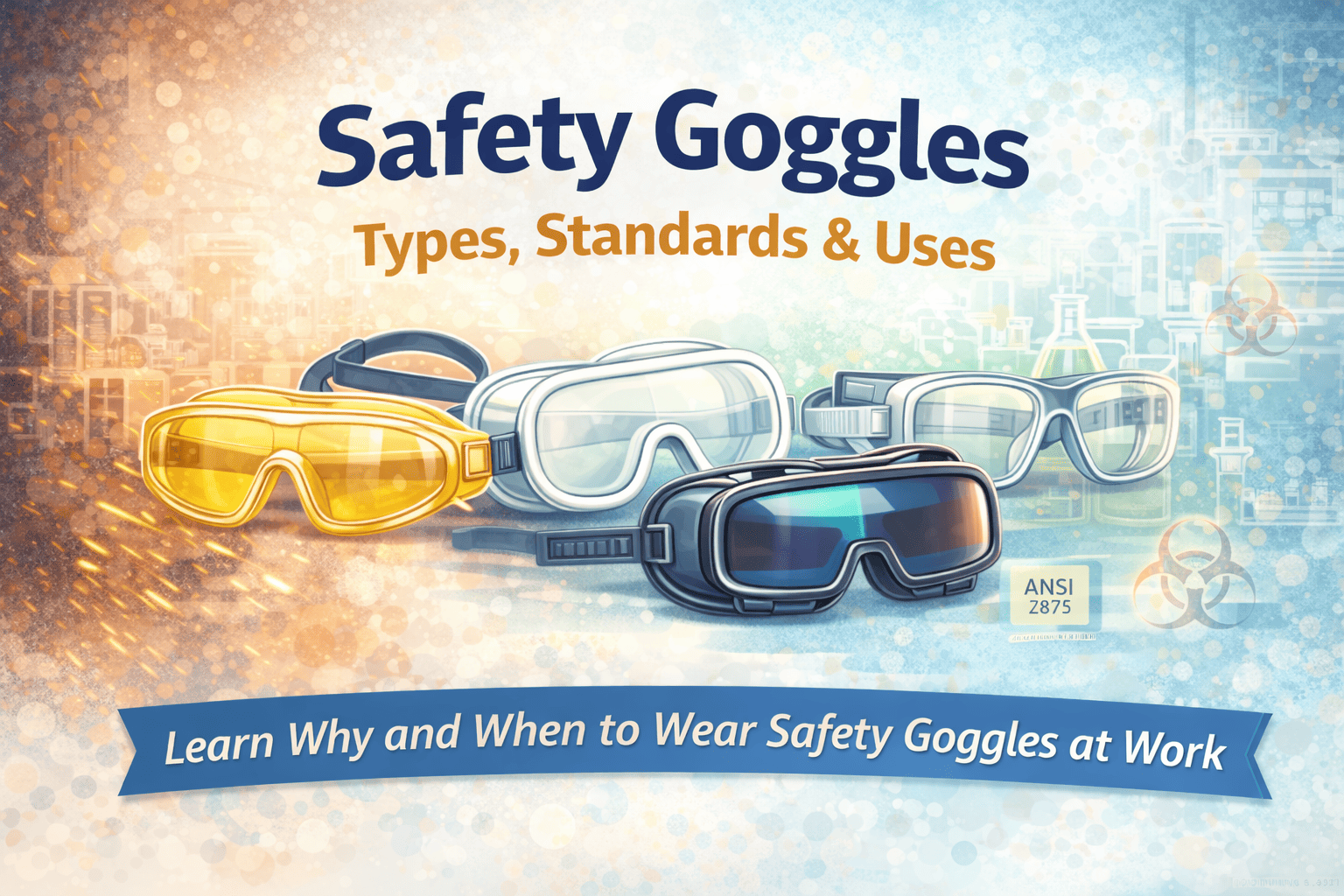 Safety Goggles for Workplace Protection: Types, ANSI Standards, and How to Choose the Right One