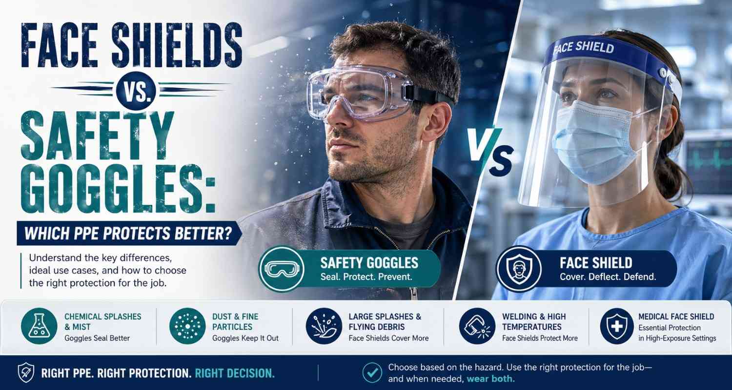 Face Shields vs. Safety Goggles